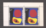Romania 1970, LP 744-745 - Inundatia II (Joan Miro), serie pereche + colita, MNH