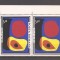 Romania 1970, LP 744-745 - Inundatia II (Joan Miro), serie pereche + colita, MNH