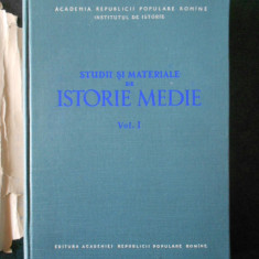 BARBU CAMPINA - STUDII SI MATERIALE DE ISTORIE MEDIE volumul 1 (1956)
