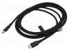 Cablu USB 2.0 USB C VENTION 2m negru nichelat