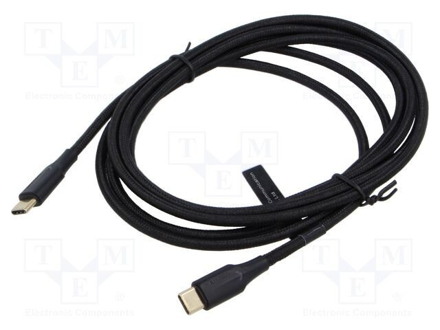 Cablu USB 2.0 USB C VENTION 2m negru nichelat
