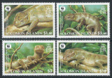Insulele Solomon 2005 Mi 1282/85 MNH - WWF, fauna, reptile