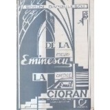 De la Eminescu la Emil Cioran - Eseuri critice