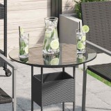 Blat masa sticla securizata rotund 50 cm transparent vidaXL - protectie masa bucatarie, cafea, gradina