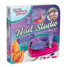 Set Joacă Manichiură Love &amp; Hugs, Nail Studio, Cu Glitter, Multicolor, 6+ Ani