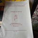Componente electronice pasive, catalog de preturi 1976