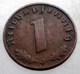2.495 GERMANIA WWII 1 REICHSPFENNIG 1940 J, Europa, Bronz
