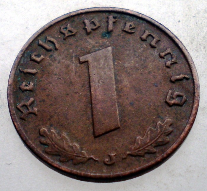 2.495 GERMANIA WWII 1 REICHSPFENNIG 1940 J