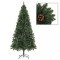 Brad de Crăciun artificial cu conuri de pin, verde, 180 cm