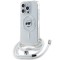Husa MagSafe pentru Apple iPhone 15 Pro, Karl Lagerfeld, IML Crossbody Choupette&#039;s Head with Strap, Transparenta