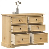 VidaXL Dulap cu sertare &bdquo;Corona&rdquo;, 112x48x91 cm, lemn masiv de pin