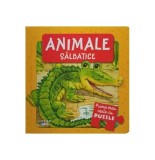 Prima mea carte cu puzzle. Animale sălbatice - Hardcover - *** - Litera mică