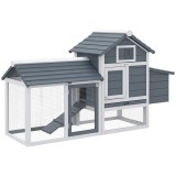 Pawhut Cotet Lemn Prefabricat &ndash; Pentru 2 Gaini, Ideal pentru Gradina | Aosom Romania