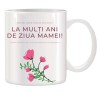 Cana alba personalizata &quot;La multi ani de ziua Mamei&quot;, INOVATIX&reg;. 330ml, Oem