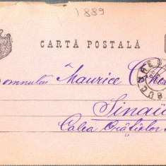 AX 161 CP VECHE -DOMNULUI MAURICIU COHEN (MUZICIAN) -SINAIA -CIRC. 1889
