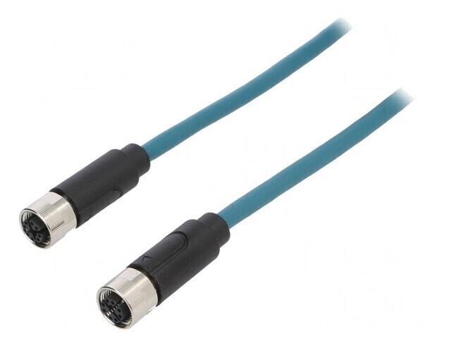 Conector M12 8 pini tată drept 3m IP67 48V