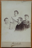 Foto pe carton Auerlich , Sibiu , Hermannstadt , Familie , 1894