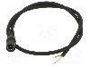 Cablu alimentare DC, cabluri, DC 5,5/2,1 soclu, negru, 2m, WEST POL - S21-TT-C050-200BK