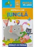 Cumpara ieftin Animalele din jungla. Povesti cu puzzle/***