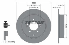 TEXTAR 92294903 PRO Disc frana foto