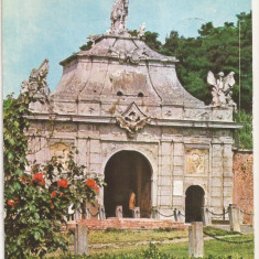 CA19 -Carte Postala- Alba Iulia, Poarta 3 a cetatii ,circulata 1980