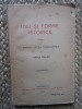 IDEI SI FORME ISTORICE - Patru Lectii Inaugurale - Vasile Parvan -1920, 219 p.