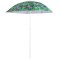 Umbrela de soare pentru balcon, gradina sau plaja, pilabila cu imprimeu frunze colorate, 180 cm