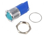 Lampă de control LED albastră &Oslash;22mm IP67 Q22