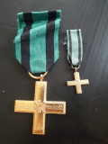HST Medalie + miniatură Polonia Krzyż partyzancki