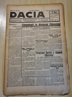 Dacia 2 februarie 1942-discursul lui hitler,stiri din deva,stiri de pe front foto