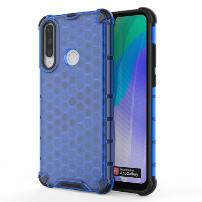 Husa HUAWEI Y6p - Gel TPU Honeycomb Armor (Albastru) foto