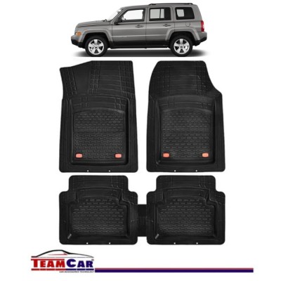 Covorase Auto TeamCar&amp;reg; Tip Tavita Compatibile Jeep Patriot MK (2007&amp;ndash;2016) Negru Material Rezistent foto