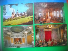 HOPCT LOT 3281 -4 CARTI POSTALE -CASTELUL PELES-SINAIA -JUD-PRAHOVA-NECIRCULATE