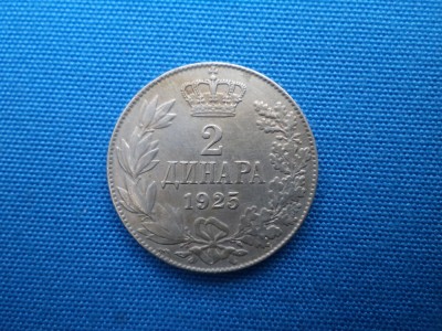 2 DINARI 1925 SERBIA /Zn foto