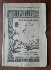 Revista Albina nr.10/1915, pagina copiilor Mos Glumici, cu 4 ilustratii de Lelea Frasina foto