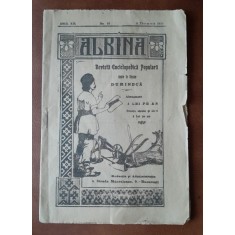Revista Albina nr.10/1915, pagina copiilor Mos Glumici, cu 4 ilustratii de Lelea Frasina