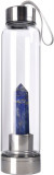 Sticla pentru apa cu cristal natural lapis lazuli 24cm