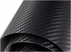 Folie Carbon 3D Neagra Texturata 1,5 m x 1m Black - FC378523 foto