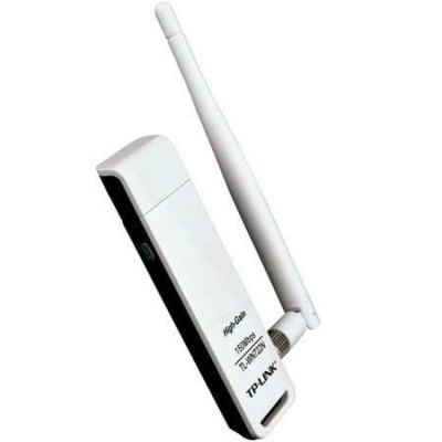 Placa de retea Card wi-fi USB +antena 4dbi b/g/n TL-WN722N v.3.0 150MB TP-Link foto