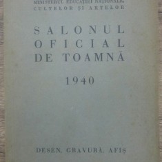 Salonul Oficial de Toamna 1940// desen, gravura, afis