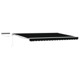 vidaXL Cort electric retractabil Negru 4 &times; 3,5 m 3421838