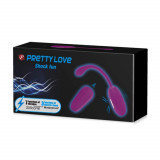 Shock Fun - Ou vibrator, mov, 19 cm