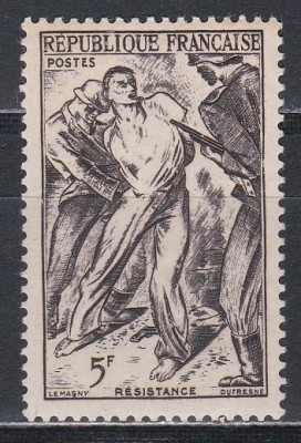 Franta 1947 - Mișcarea de rezistență, MNH foto