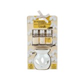 Set Suport si 3 uleiuri parfumate, Vanilie, 3x10 ml, ATU-085525, Oem