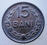 Moneda Romania 15 Bani 1960 RPR, Nichel Clad Steel, KM#87