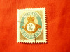Timbru Norvegia 2001 - Emblema , corn postal ,2kr.stampilat