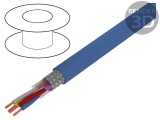 Cablu PVC Albastru Deschis 1kV/2kV 2x2x0,5mm&sup2;