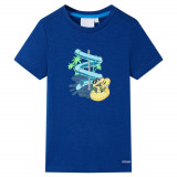 Tricou pentru copii, albastru &icirc;nchis, 140 GartenMobel Dekor, vidaXL