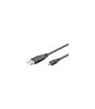 Cablu USB 2.0 - micro USB 0.3m negru Goobay