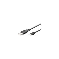 Cablu USB 2.0 - micro USB 0.3m negru Goobay